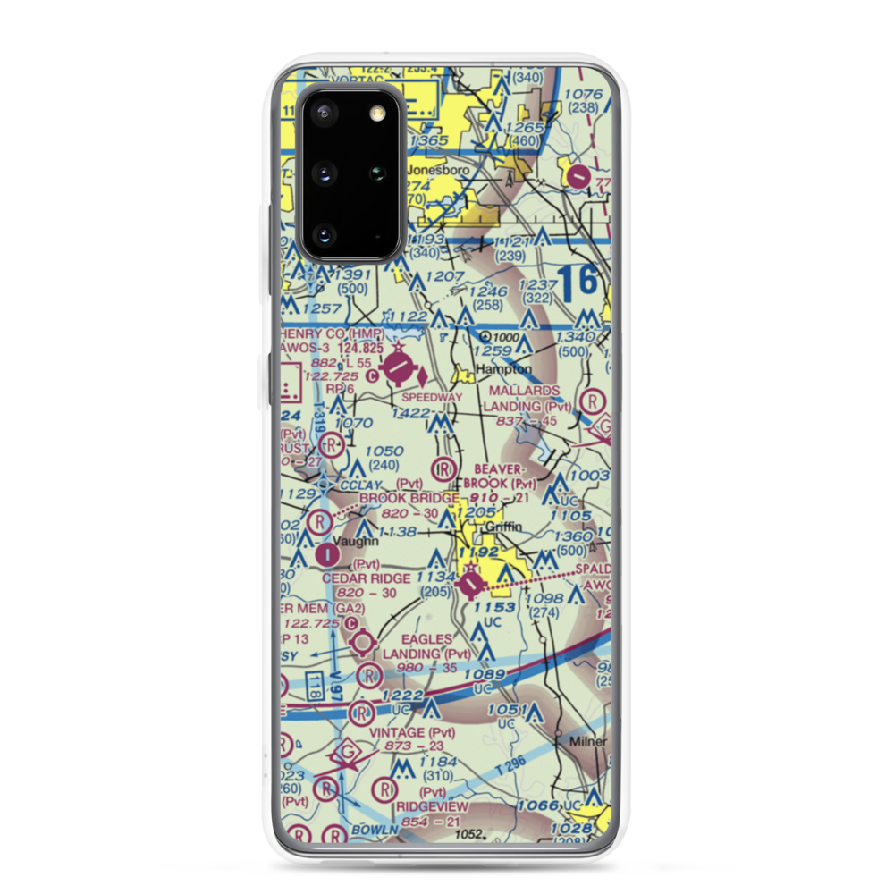 Beaverbrook Aerodrome (10GA) VFR Sectional Samsung Case Samsung Galaxy S20 Plus model shown