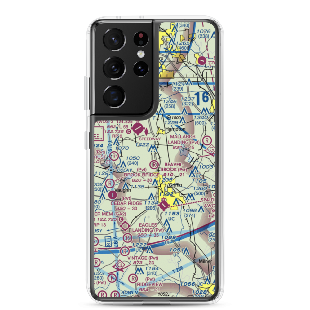 Beaverbrook Aerodrome (10GA) VFR Sectional Samsung Case Samsung Galaxy S21 Ultra model shown