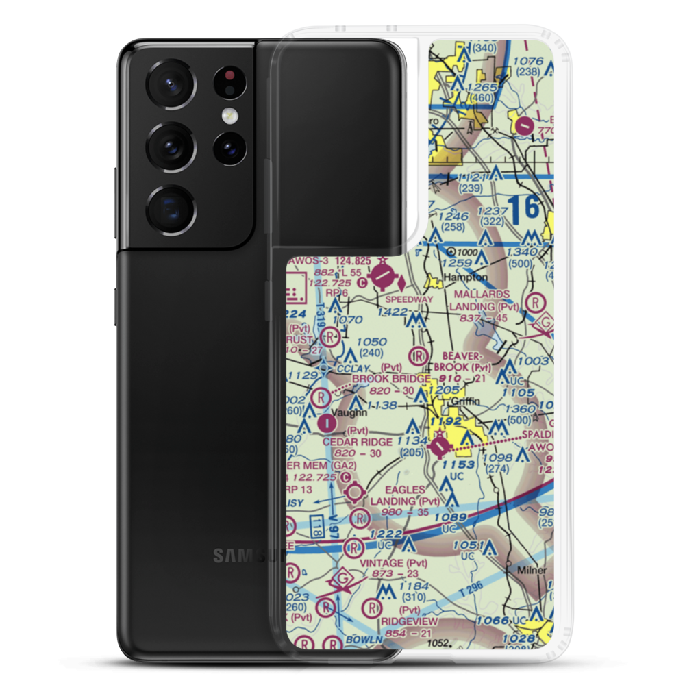 Beaverbrook Aerodrome (10GA) VFR Sectional Samsung Case Samsung Galaxy S21 Ultra model shown