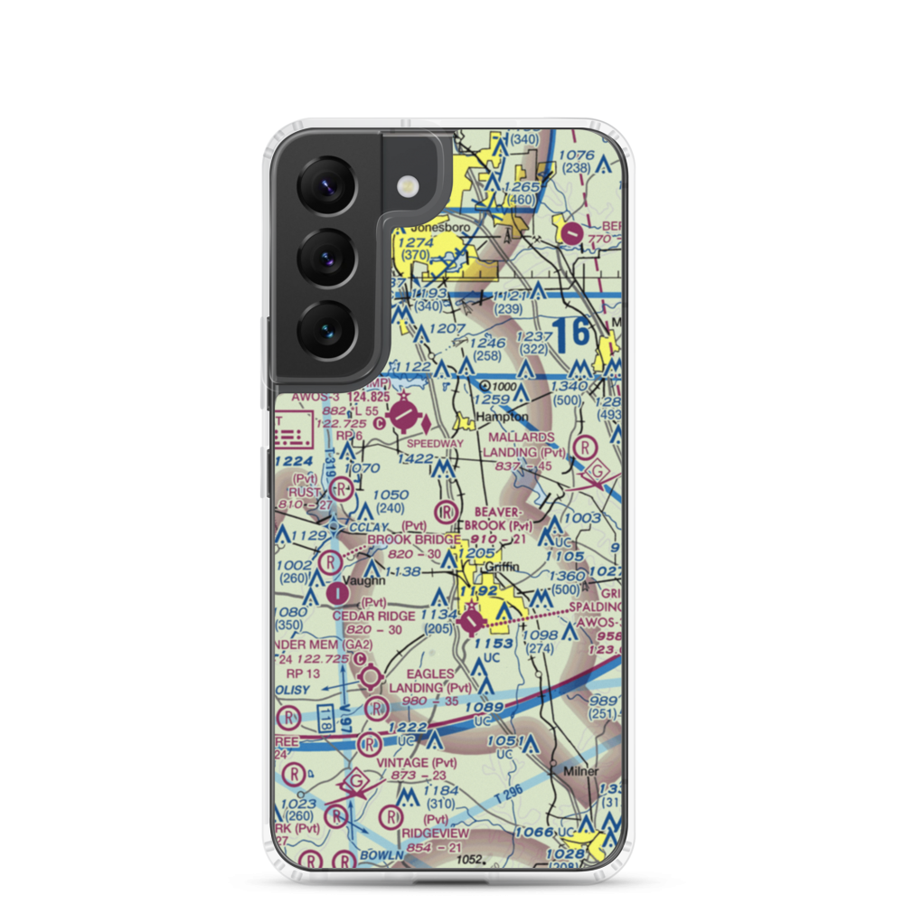 Beaverbrook Aerodrome (10GA) VFR Sectional Samsung Case Samsung Galaxy S22 model shown