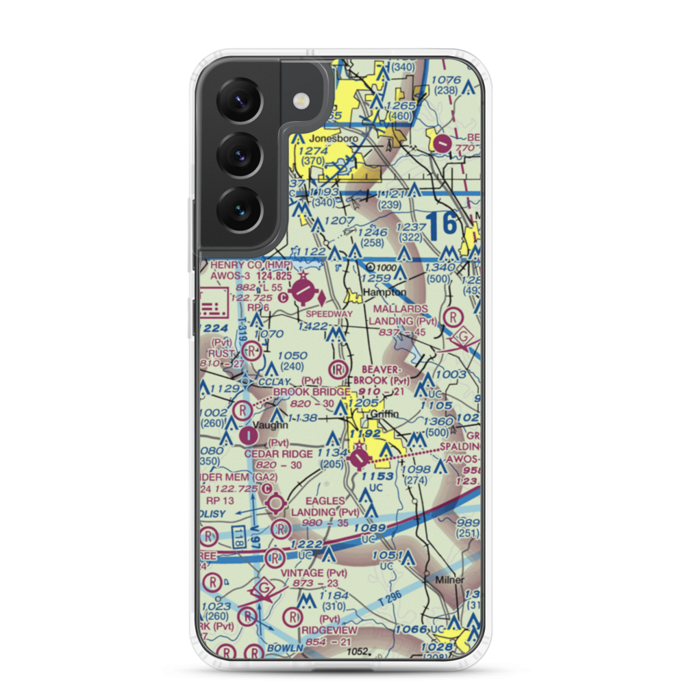 Beaverbrook Aerodrome (10GA) VFR Sectional Samsung Case Samsung Galaxy S22 Plus model shown