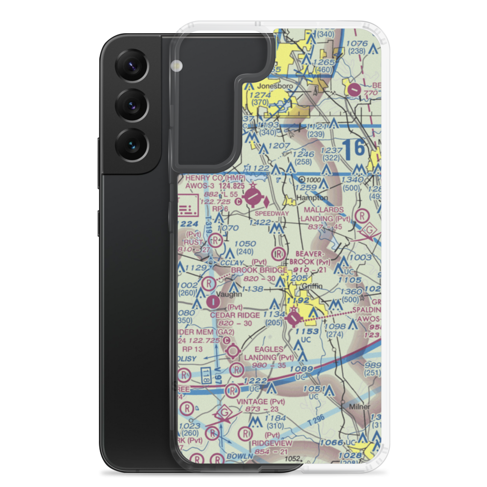 Beaverbrook Aerodrome (10GA) VFR Sectional Samsung Case Samsung Galaxy S22 Plus model shown