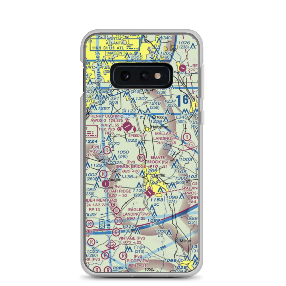 Beaverbrook Aerodrome (10GA) VFR Sectional Samsung Case Samsung Galaxy S10e model shown