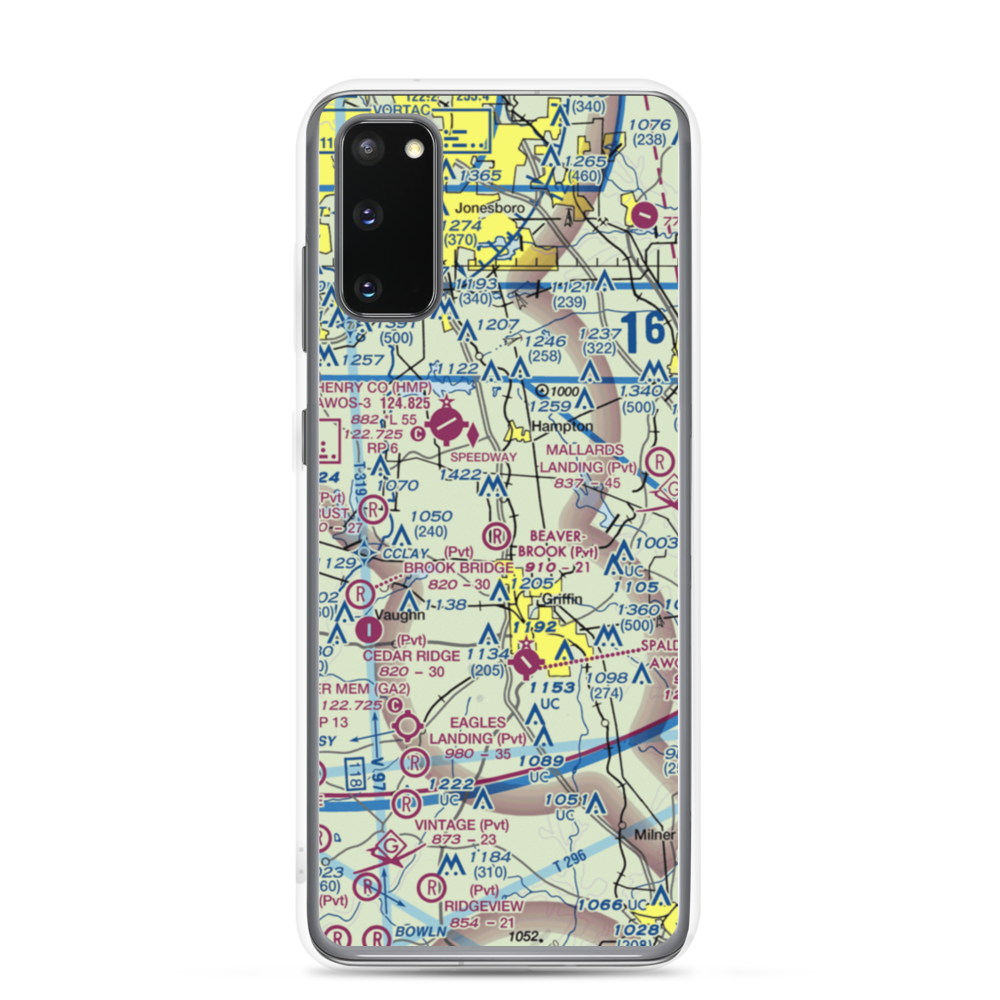 Beaverbrook Aerodrome (10GA) VFR Sectional Samsung Case Samsung Galaxy S20 model shown