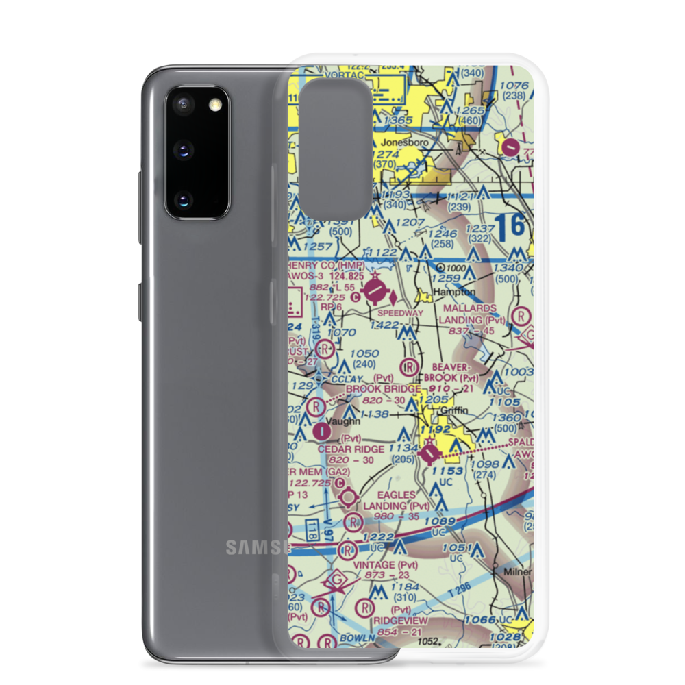 Beaverbrook Aerodrome (10GA) VFR Sectional Samsung Case Samsung Galaxy S20 model shown