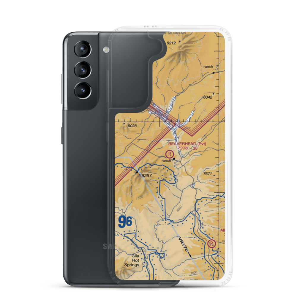 Beaverhead Airstrip (13NM) VFR Sectional Samsung Case Samsung Galaxy S21 model shown