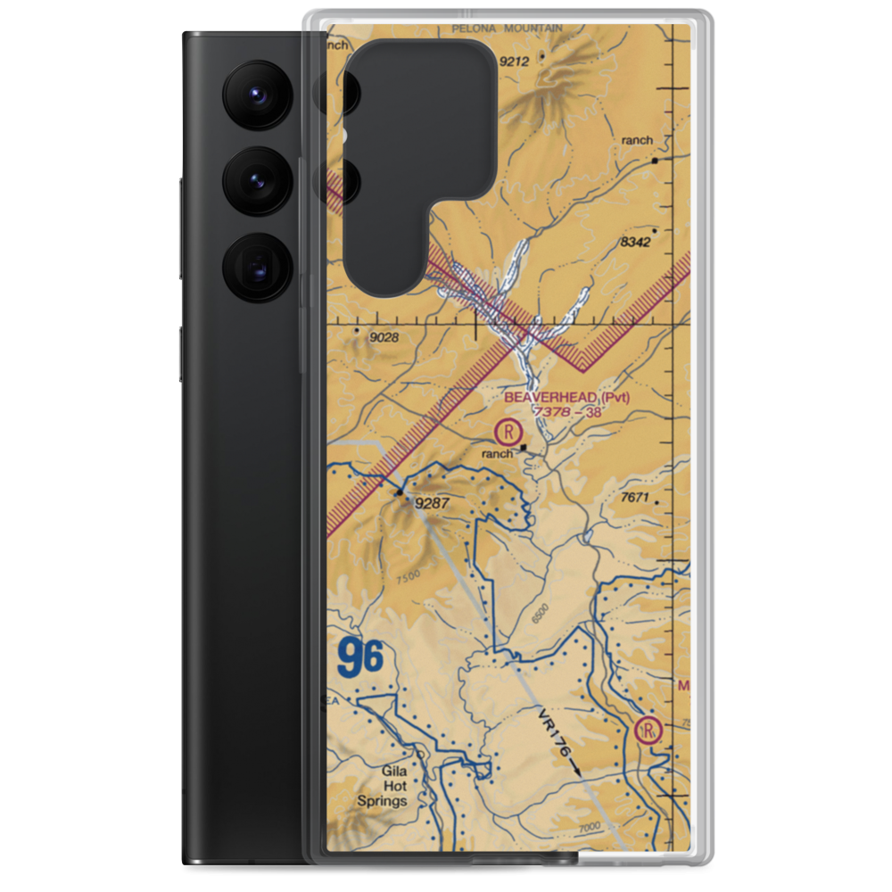 Beaverhead Airstrip (13NM) VFR Sectional Samsung Case Samsung Galaxy S22 Ultra model shown