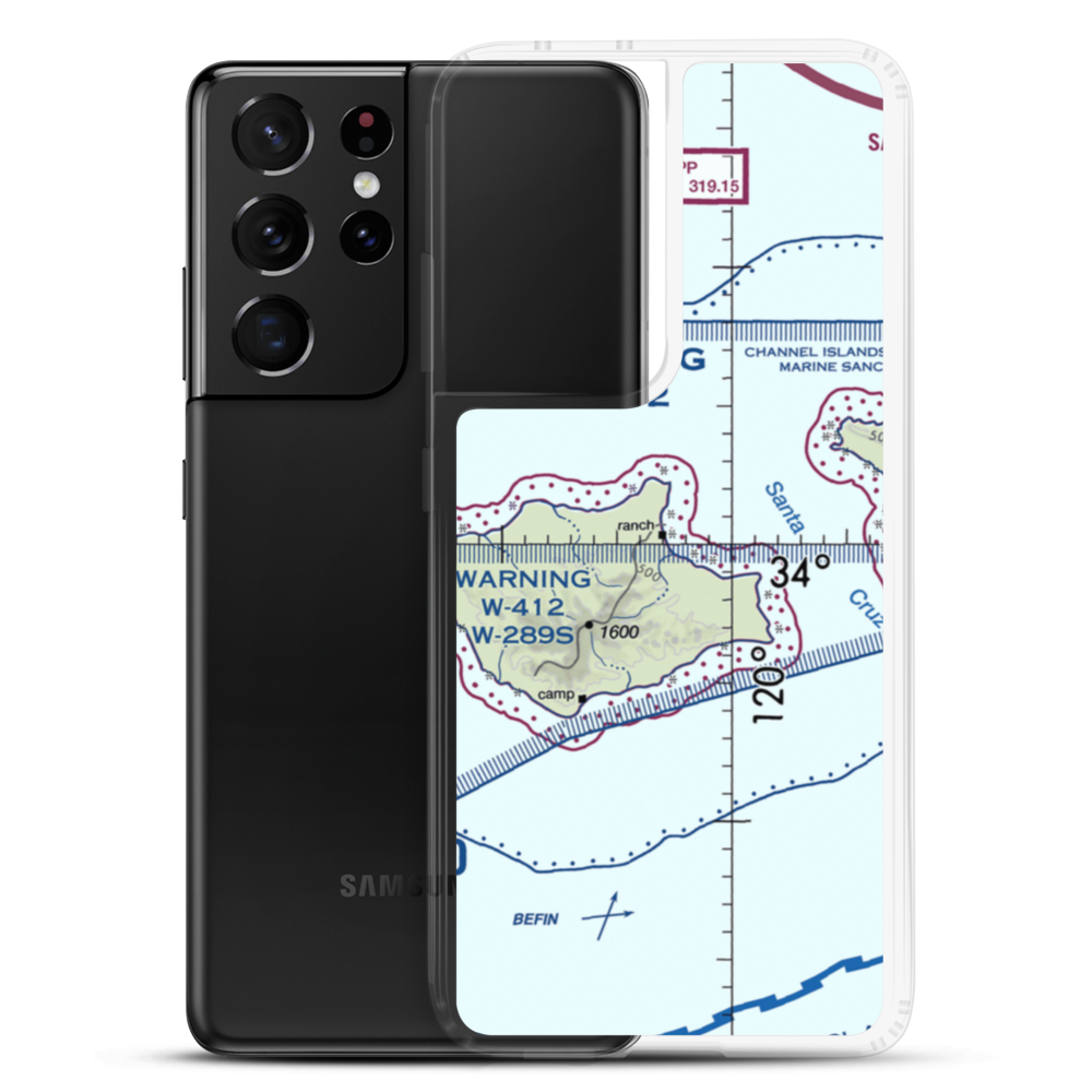 Bechers Bay Airstrip (US-0229) VFR Sectional Samsung Case Samsung Galaxy S21 Ultra model shown