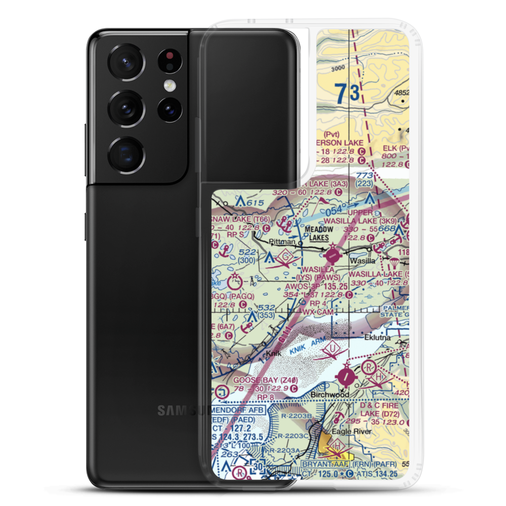 Bechtol Field (56AK) VFR Sectional Samsung Case Samsung Galaxy S21 Ultra model shown