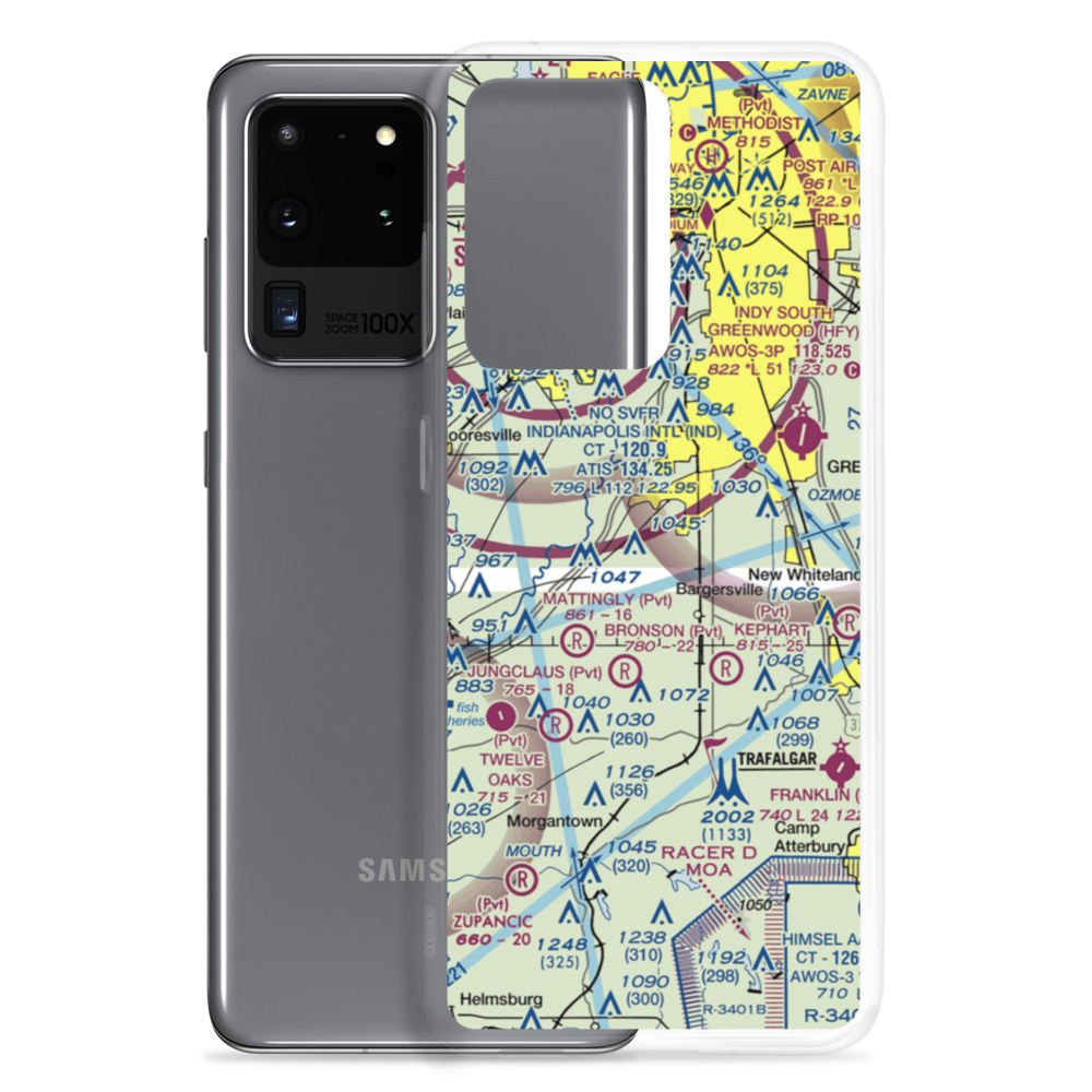 Beck Airport (IN64) VFR Sectional Samsung Case Samsung Galaxy S20 Ultra model shown