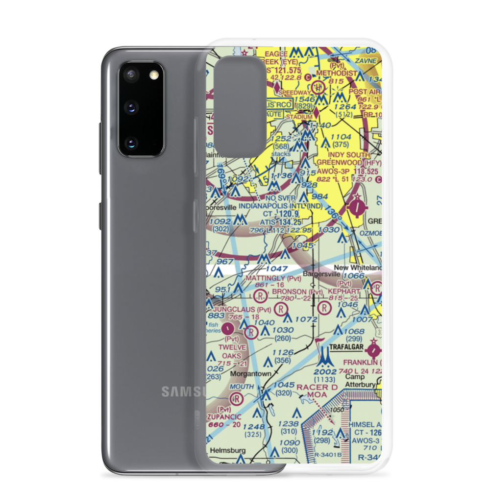 Beck Airport (IN64) VFR Sectional Samsung Case Samsung Galaxy S20 model shown