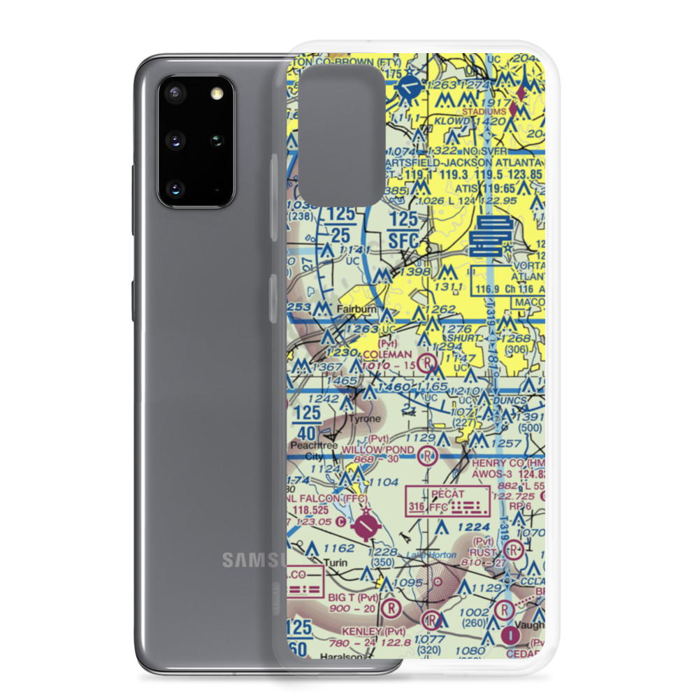 Beck Field (GA92) VFR Sectional Samsung Case Samsung Galaxy S20 Plus model shown