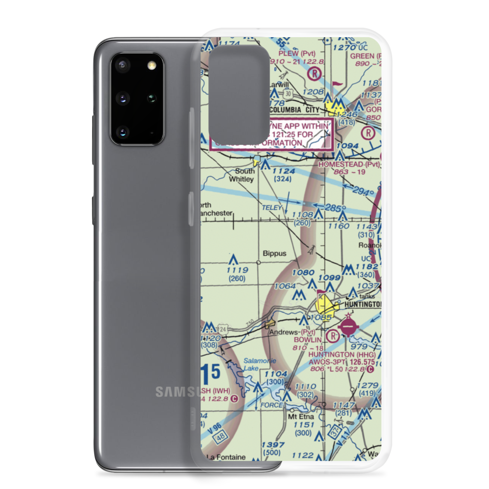 Beck Private Airport (II14) VFR Sectional Samsung Case Samsung Galaxy S20 Plus model shown