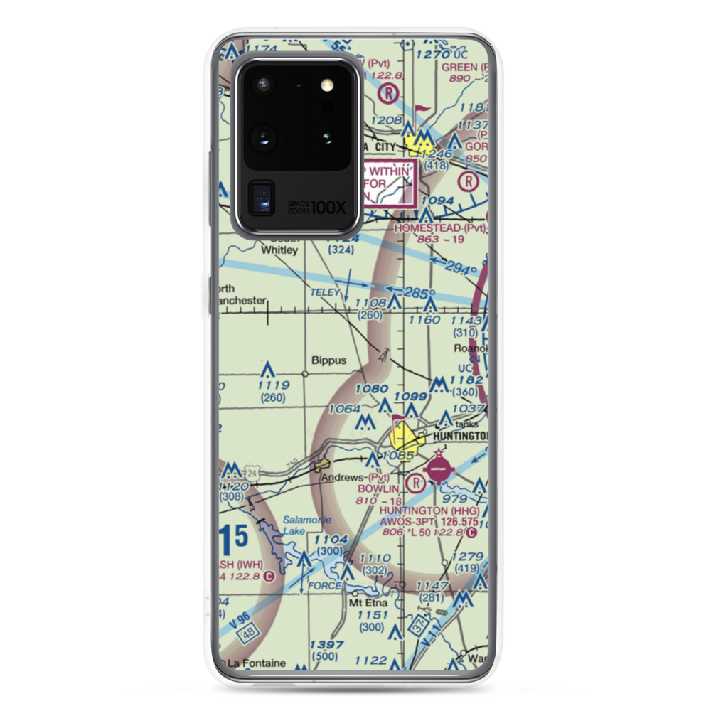 Beck Private Airport (II14) VFR Sectional Samsung Case Samsung Galaxy S20 Ultra model shown