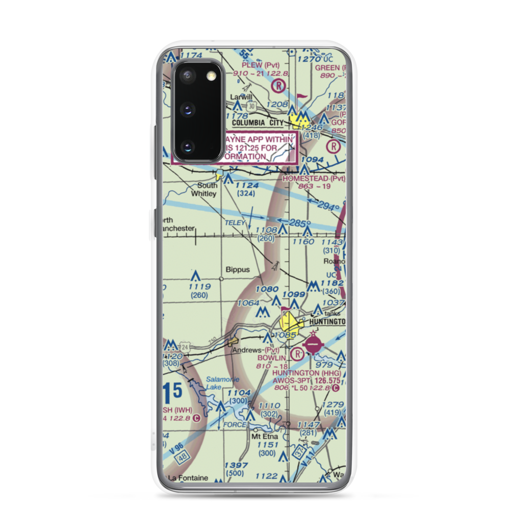 Beck Private Airport (II14) VFR Sectional Samsung Case Samsung Galaxy S20 model shown