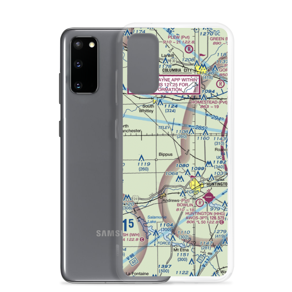 Beck Private Airport (II14) VFR Sectional Samsung Case Samsung Galaxy S20 model shown