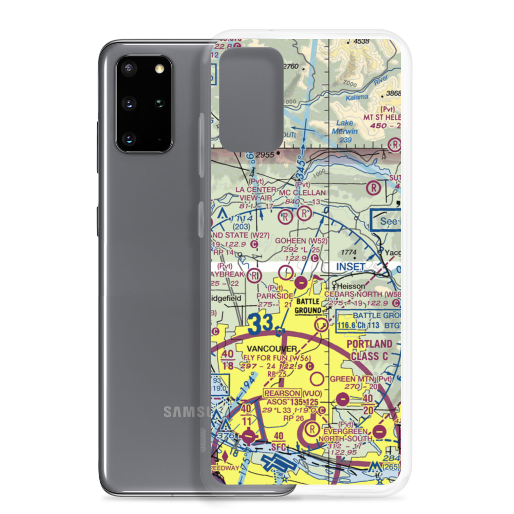 Becker Field (59AS) VFR Sectional Samsung Case Samsung Galaxy S20 Plus model shown