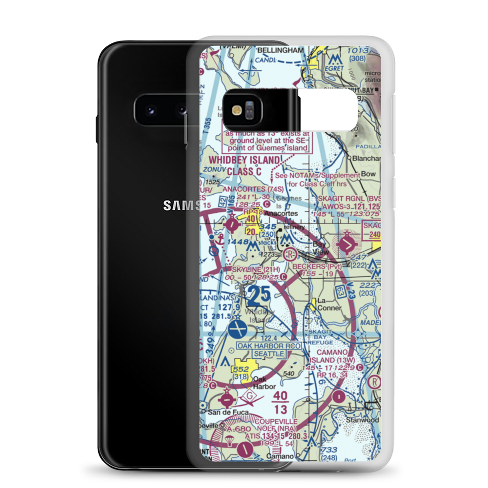 Becker's Landing Airport (WN18) VFR Sectional Samsung Case Samsung Galaxy S10 model shown