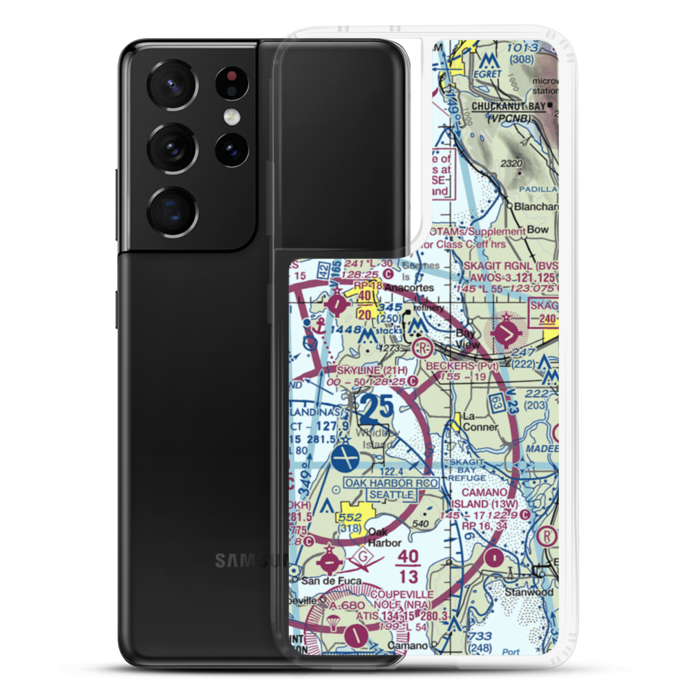 Becker's Landing Airport (WN18) VFR Sectional Samsung Case Samsung Galaxy S21 Ultra model shown