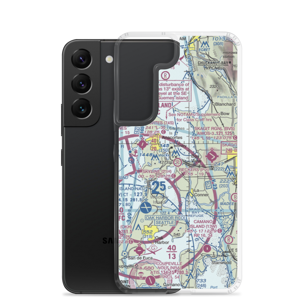 Becker's Landing Airport (WN18) VFR Sectional Samsung Case Samsung Galaxy S22 model shown