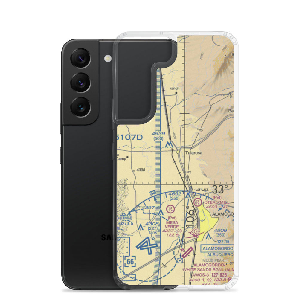 Beckett Farm Airport (NM28) VFR Sectional Samsung Case Samsung Galaxy S22 model shown