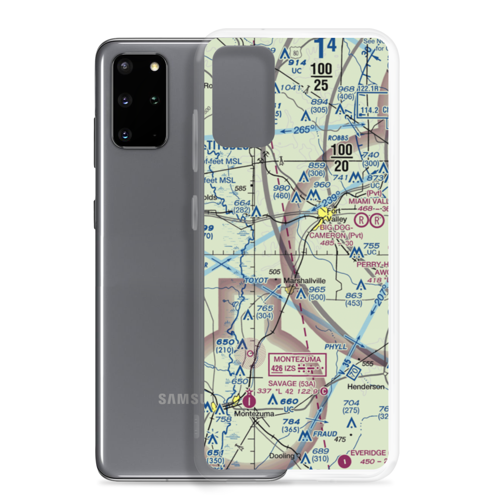 Beckley Farms Airport (1GE4) VFR Sectional Samsung Case Samsung Galaxy S20 Plus model shown