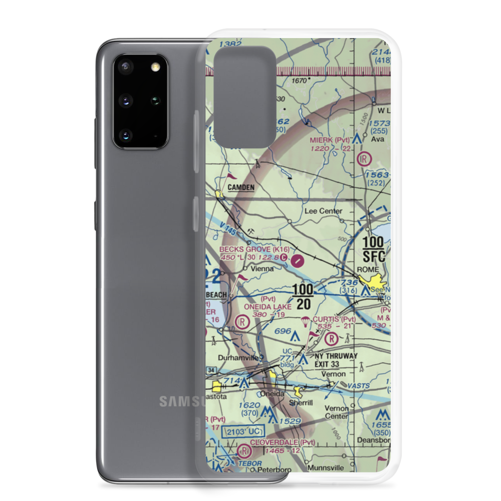 Becks Grove Airport (K16) VFR Sectional Samsung Case Samsung Galaxy S20 Plus model shown
