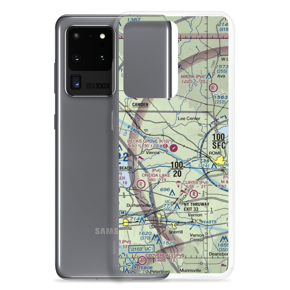 Becks Grove Airport (K16) VFR Sectional Samsung Case Samsung Galaxy S20 Ultra model shown