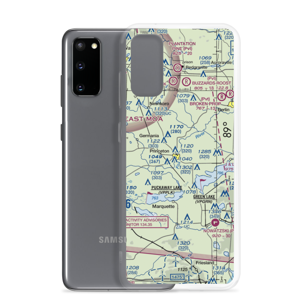 Bed-Ah-Wick Field (1WI3) VFR Sectional Samsung Case Samsung Galaxy S20 model shown