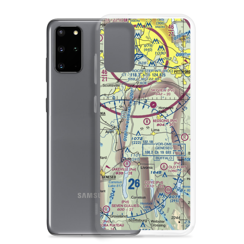 Bedson's Land Base Airport (52NY) VFR Sectional Samsung Case Samsung Galaxy S20 Plus model shown