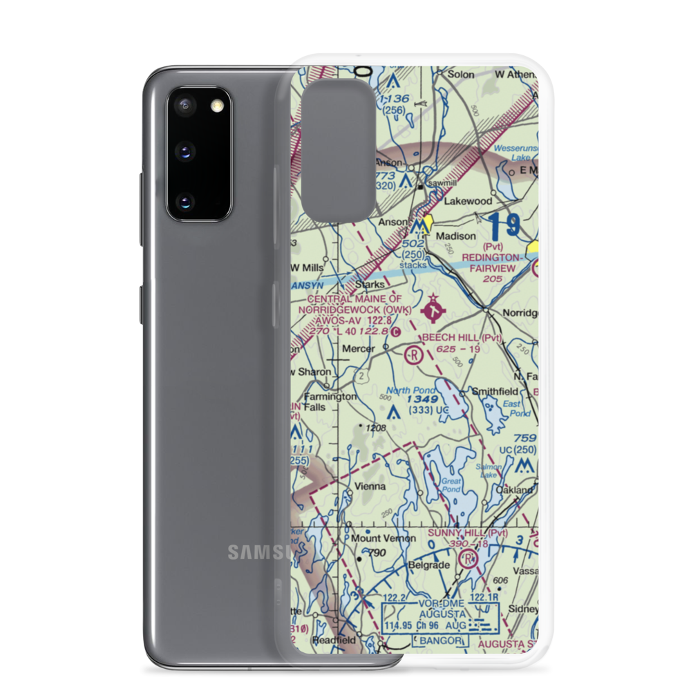 Beech Hill Airport (04ME) VFR Sectional Samsung Case Samsung Galaxy S20 model shown