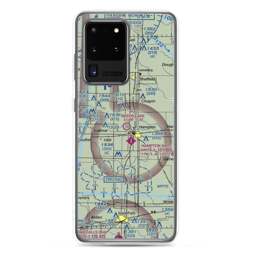 Beeds Lake Airport (IA31) VFR Sectional Samsung Case Samsung Galaxy S20 Ultra model shown