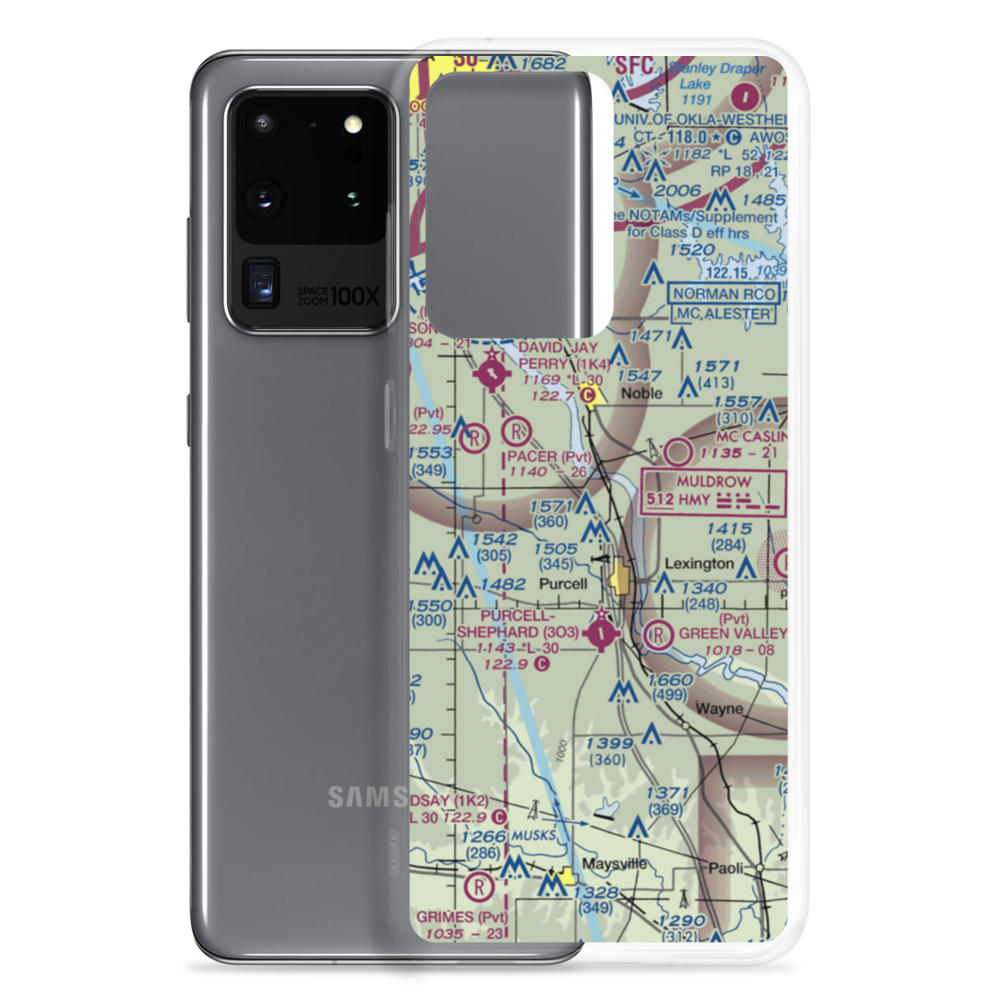 Beefor Ranch Airport (11OK) VFR Sectional Samsung Case Samsung Galaxy S20 Ultra model shown