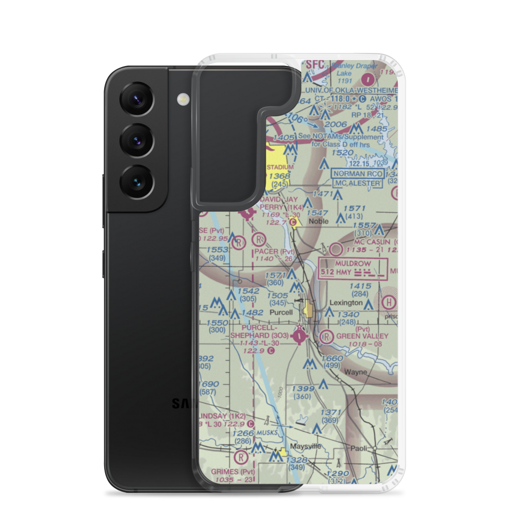 Beefor Ranch Airport (11OK) VFR Sectional Samsung Case Samsung Galaxy S22 model shown
