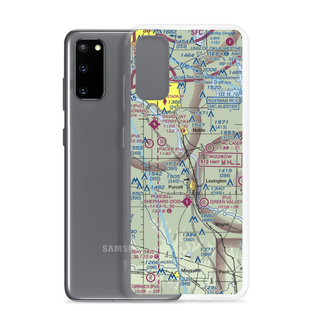 Beefor Ranch Airport (11OK) VFR Sectional Samsung Case Samsung Galaxy S20 model shown