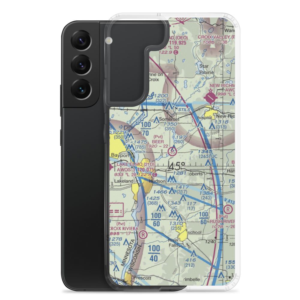 Beer Airport (02WI) VFR Sectional Samsung Case Samsung Galaxy S22 Plus model shown
