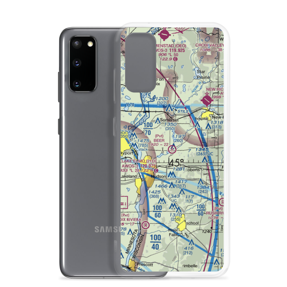 Beer Airport (02WI) VFR Sectional Samsung Case Samsung Galaxy S20 model shown