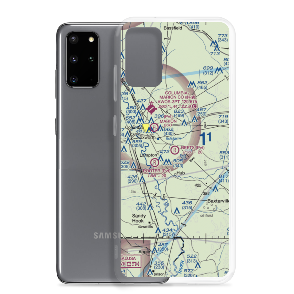 Beets Airport (9MS9) VFR Sectional Samsung Case Samsung Galaxy S20 Plus model shown