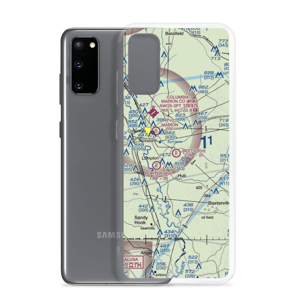 Beets Airport (9MS9) VFR Sectional Samsung Case Samsung Galaxy S20 model shown