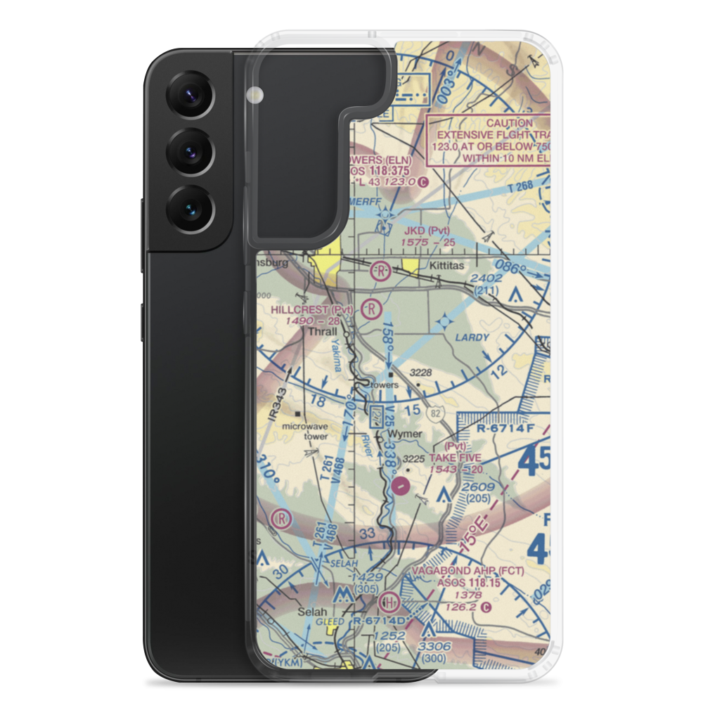 Beiter Airport (96VE) VFR Sectional Samsung Case Samsung Galaxy S22 Plus model shown