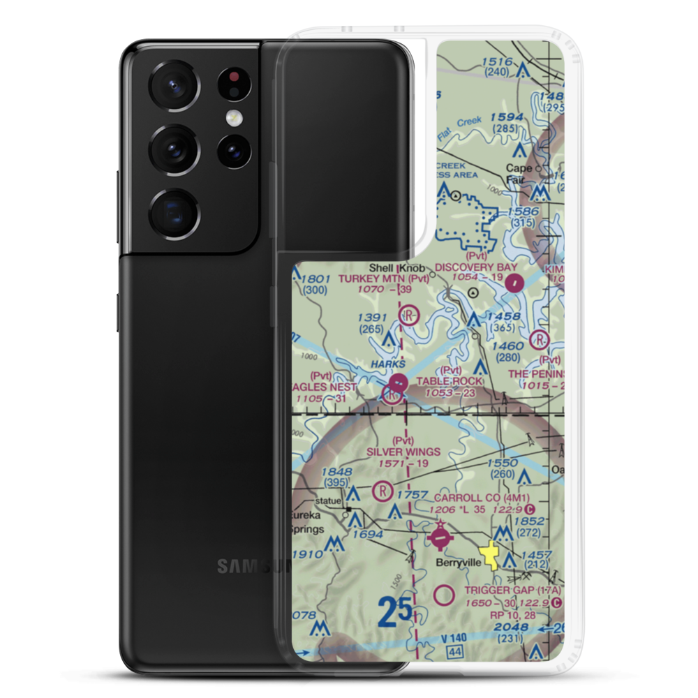 Bel-Voir Acres Airport (MO61) VFR Sectional Samsung Case Samsung Galaxy S21 Ultra model shown