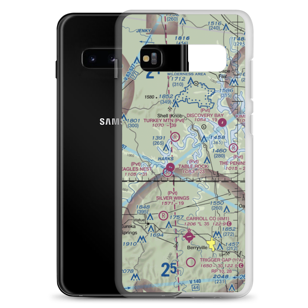 Bel-Voir Acres Airport (MO61) VFR Sectional Samsung Case Samsung Galaxy S10+ model shown