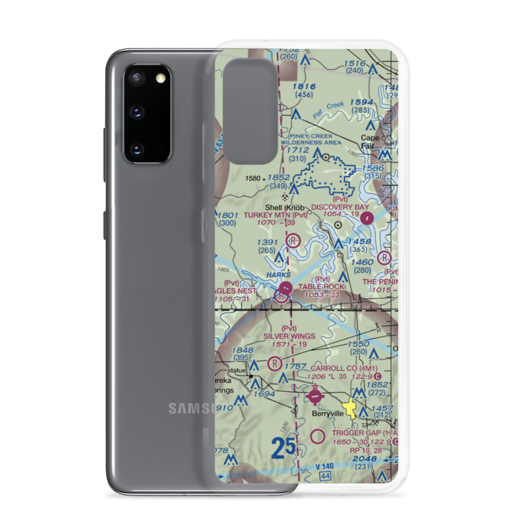 Bel-Voir Acres Airport (MO61) VFR Sectional Samsung Case Samsung Galaxy S20 model shown