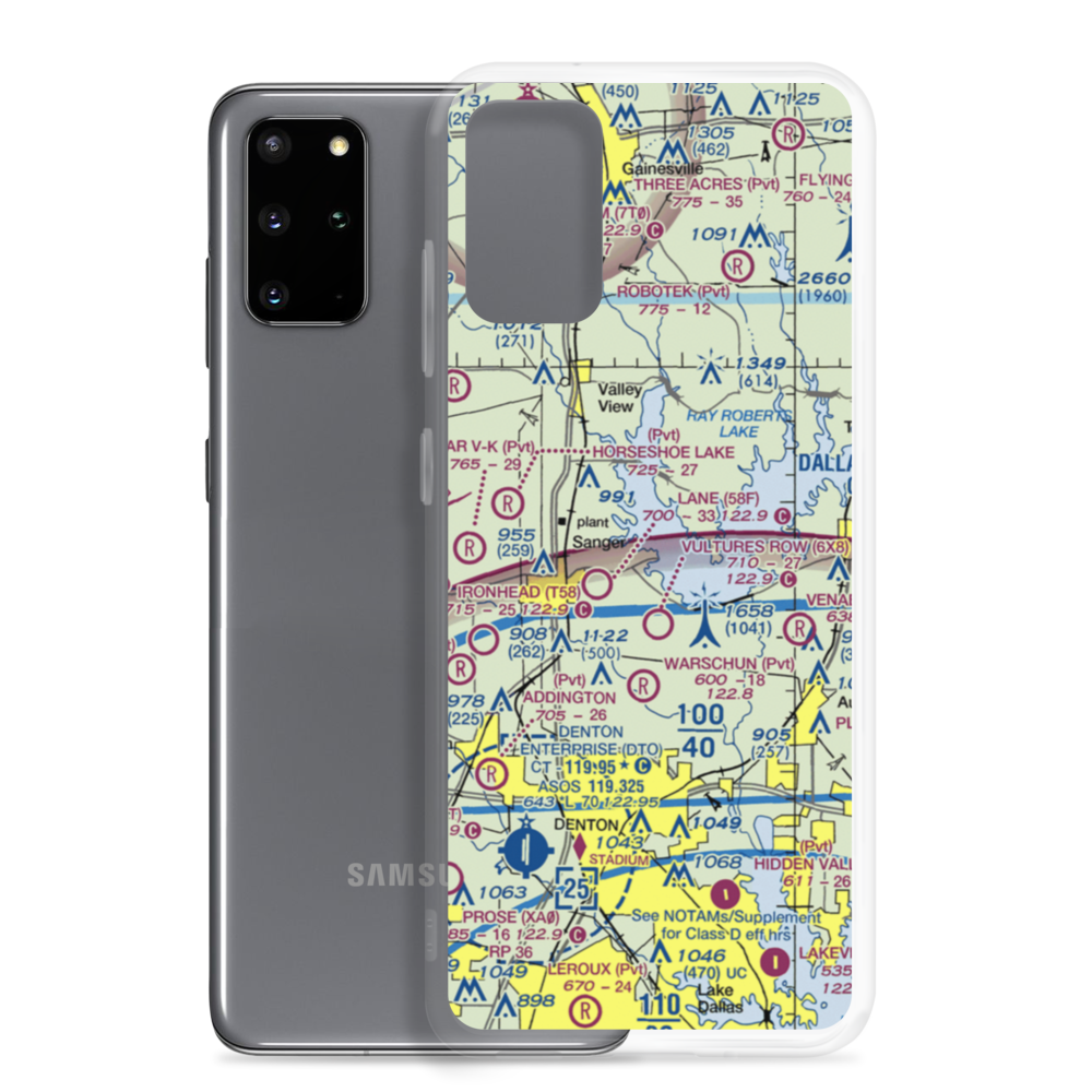 Belcher Airport (US-0138) VFR Sectional Samsung Case Samsung Galaxy S20 Plus model shown