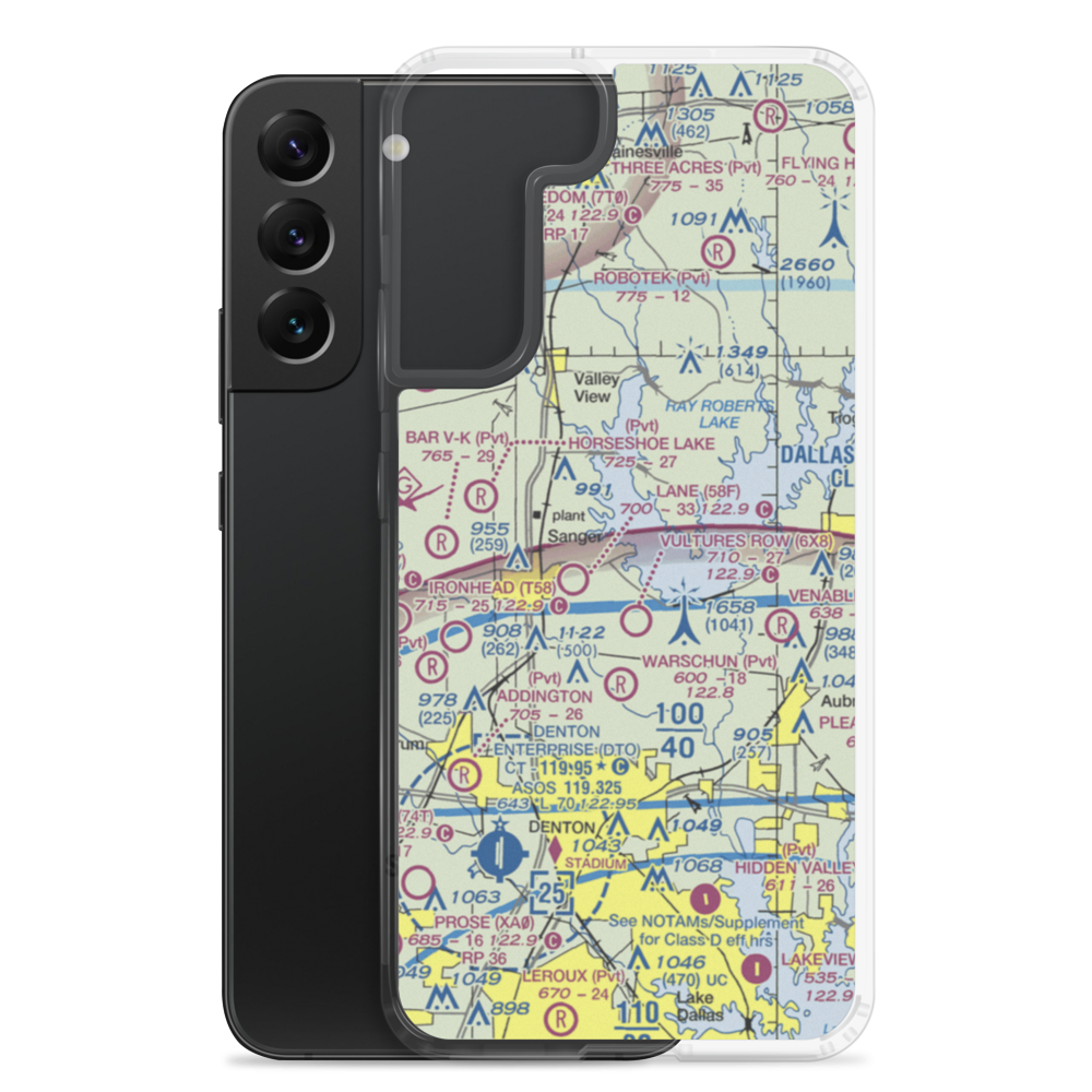 Belcher Airport (US-0138) VFR Sectional Samsung Case Samsung Galaxy S22 Plus model shown