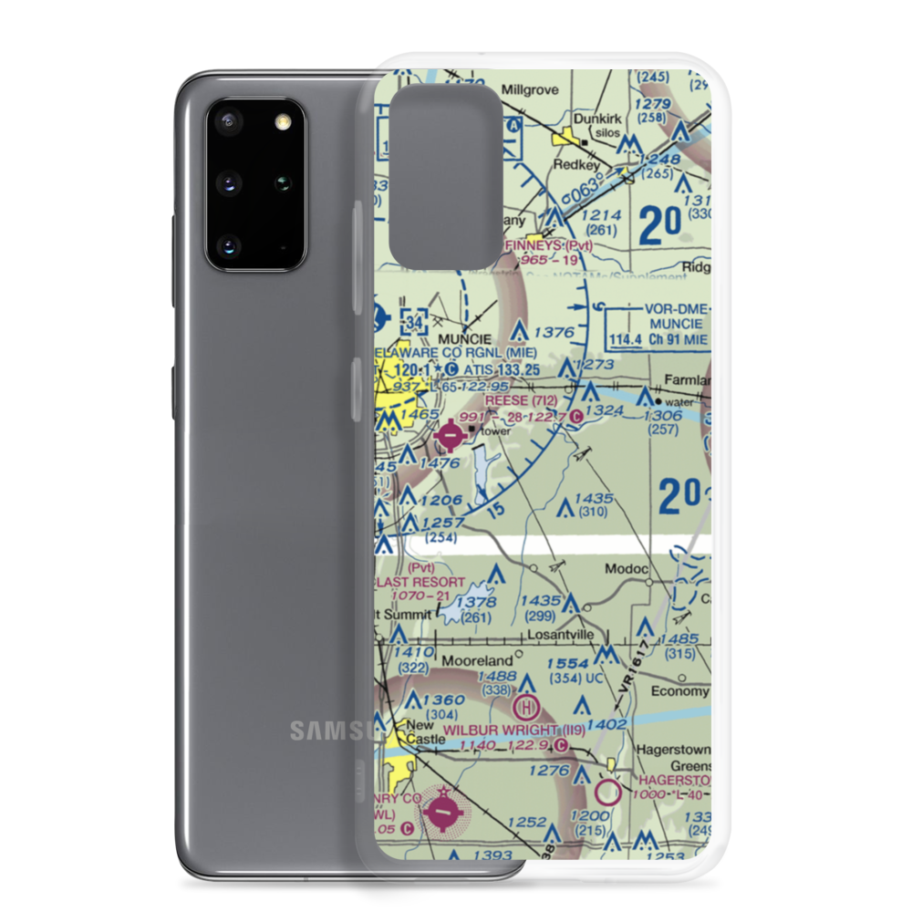 Belknap-Icarus Acres Airport (1IN0) VFR Sectional Samsung Case Samsung Galaxy S20 Plus model shown