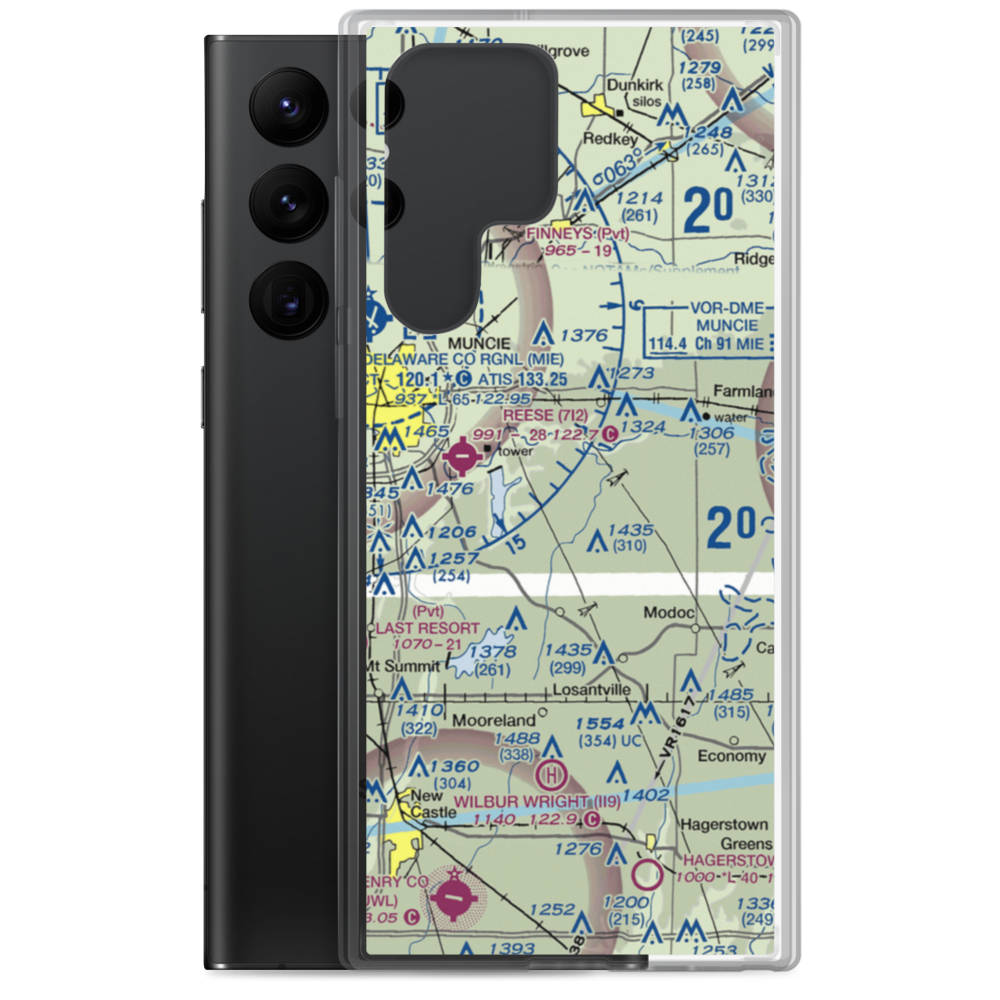 Belknap-Icarus Acres Airport (1IN0) VFR Sectional Samsung Case Samsung Galaxy S22 Ultra model shown