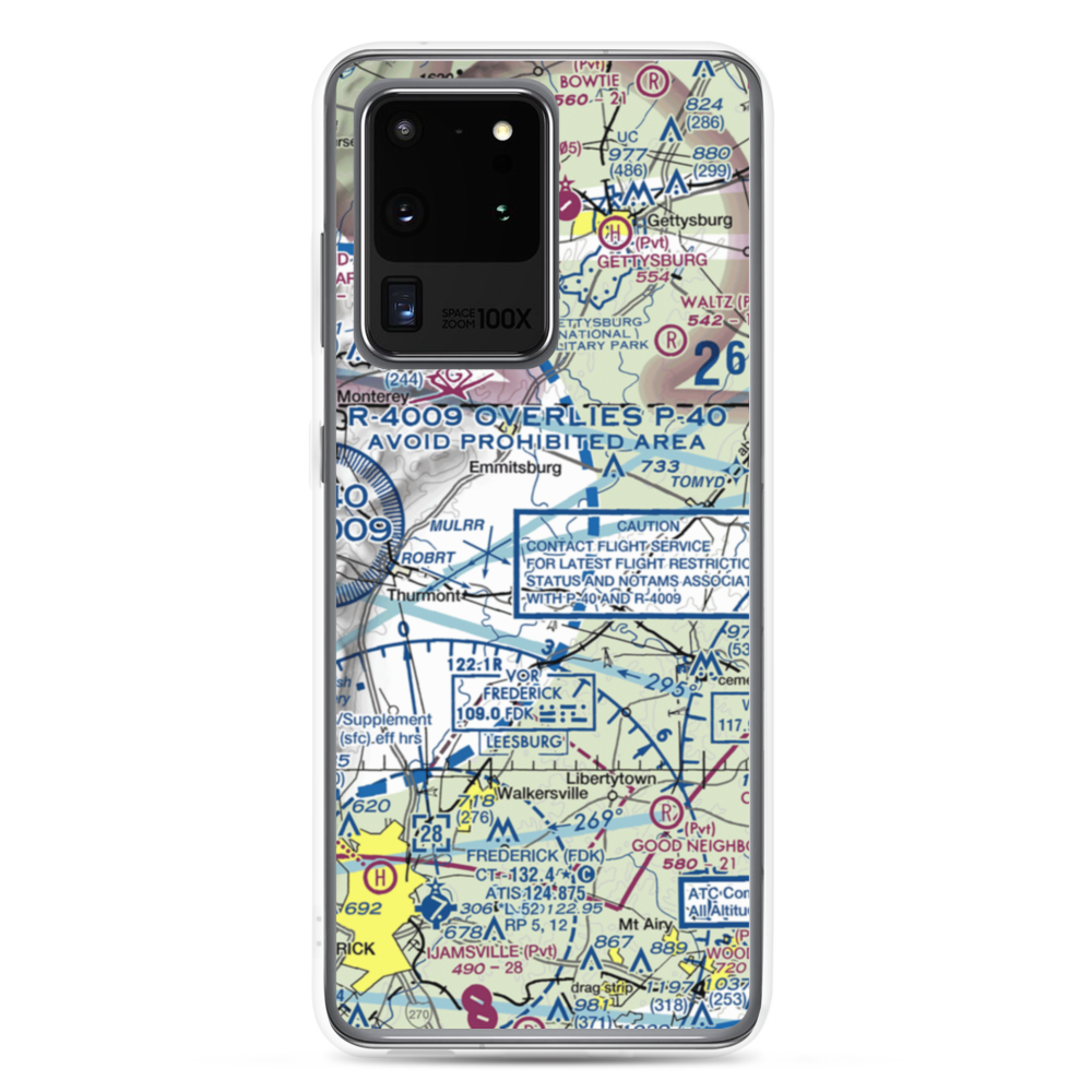 Bell Airport (MD12) VFR Sectional Samsung Case Samsung Galaxy S20 Ultra model shown