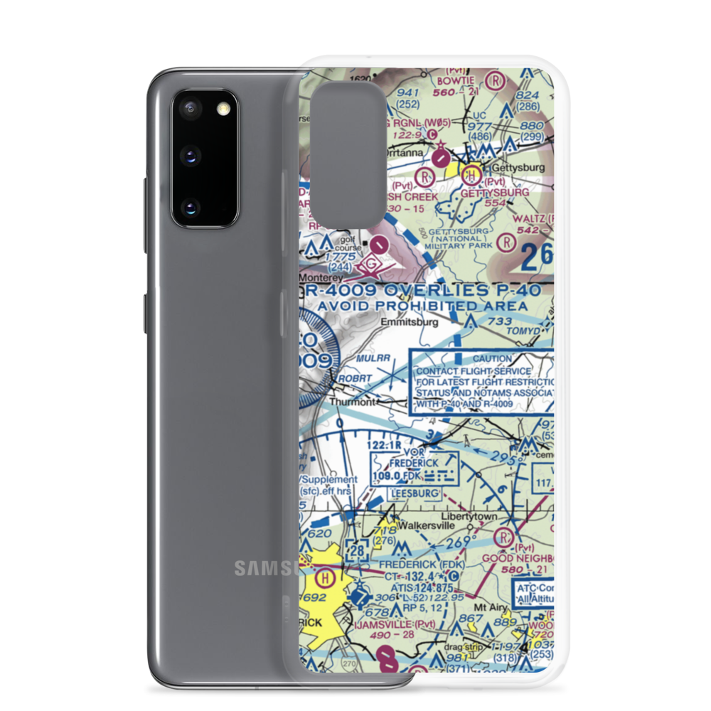 Bell Airport (MD12) VFR Sectional Samsung Case Samsung Galaxy S20 model shown