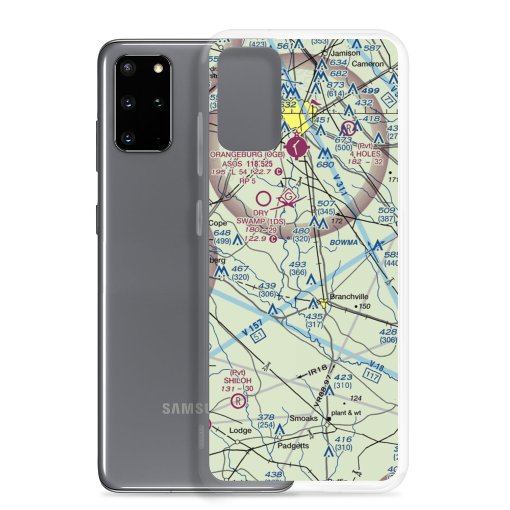 Bell's Branch Airport (SC91) VFR Sectional Samsung Case Samsung Galaxy S20 Plus model shown